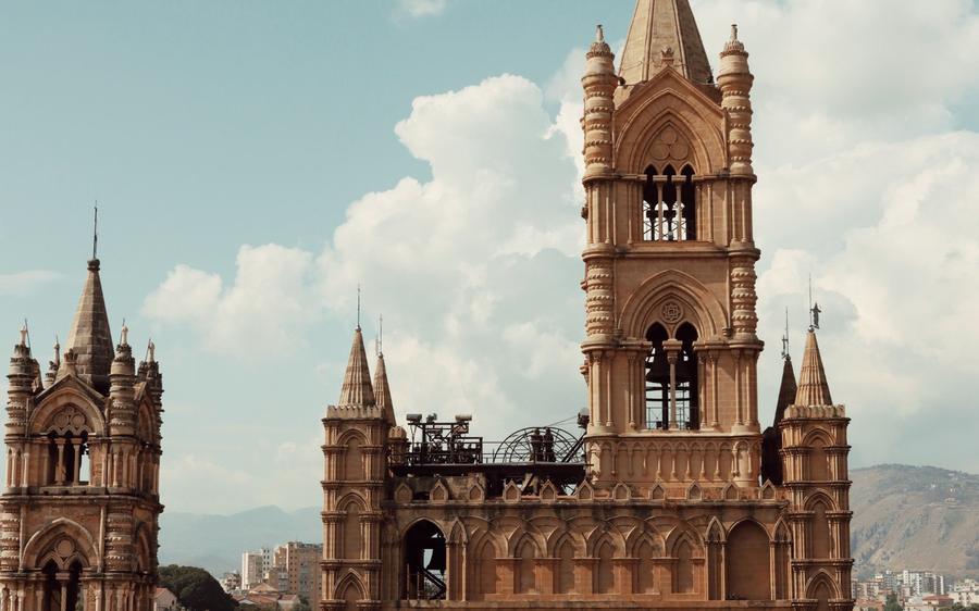 Palermo: the towers of Palermo Cathedral.