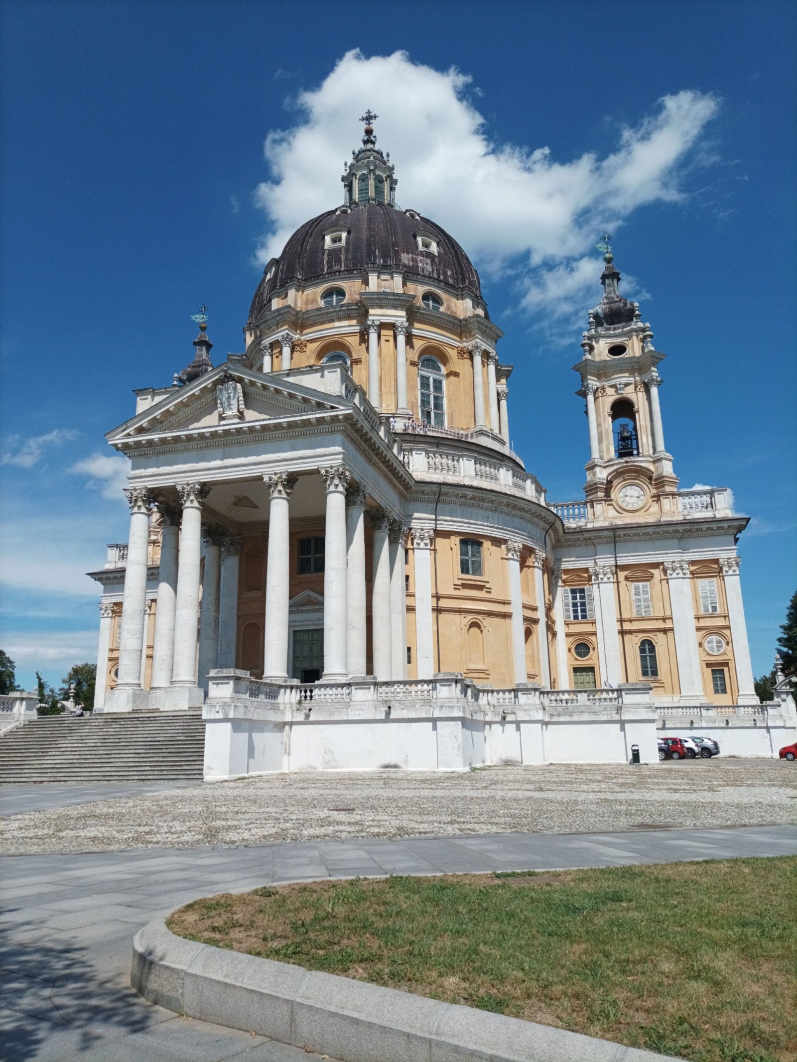 The Basilica of Superga on a hill at the edge of Turin