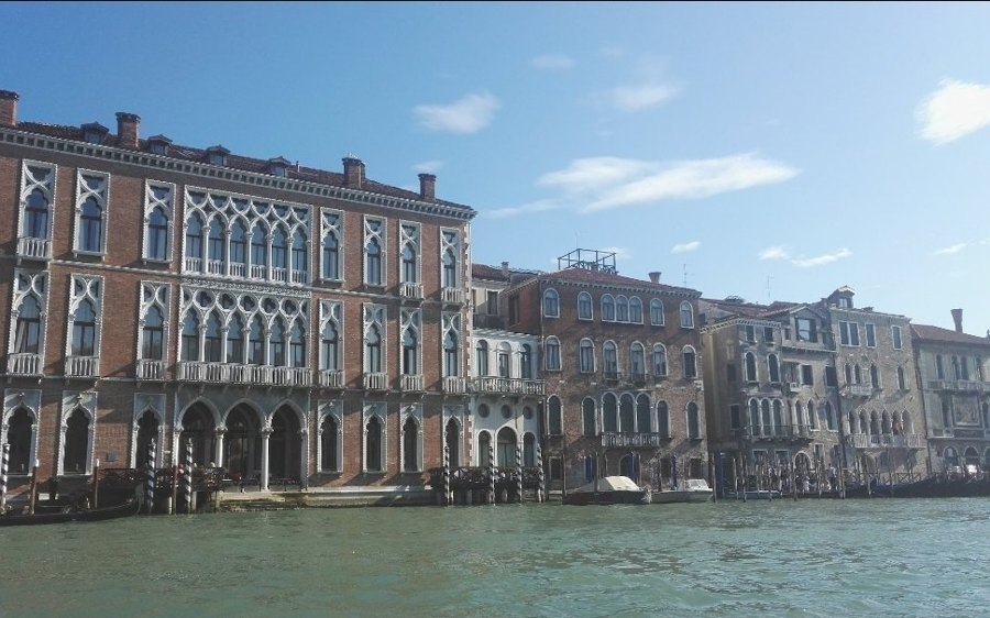 Venice: palaces along the Grand Canal.