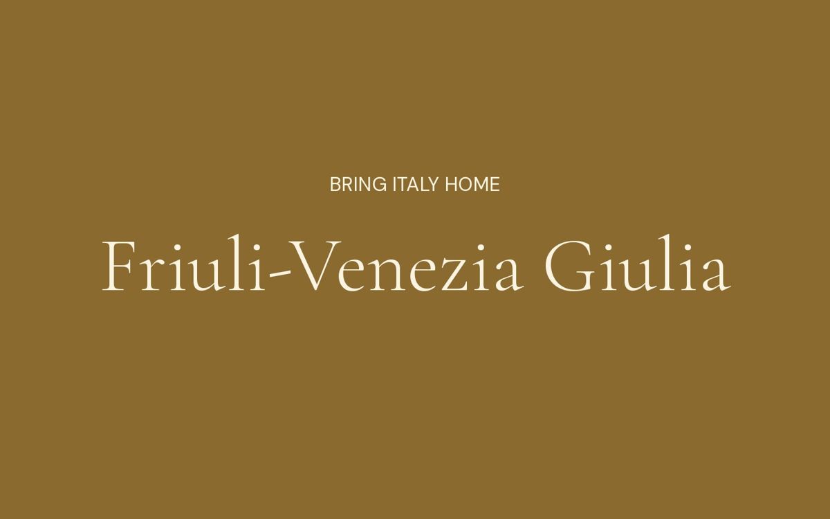 A dinner from Friuli at home