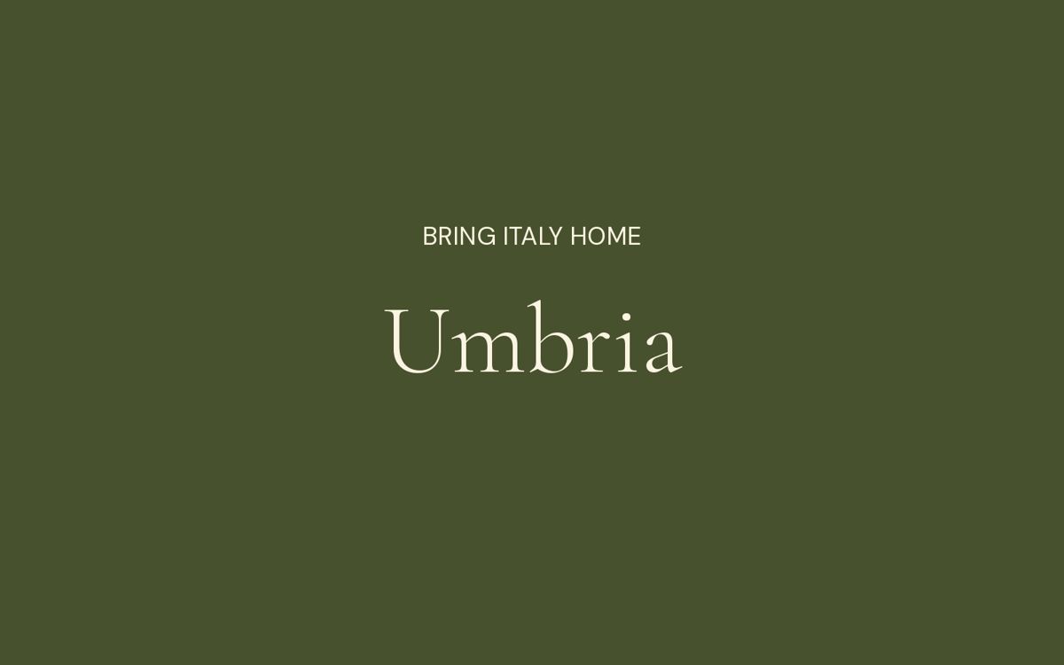 An Umbrian dinner at home